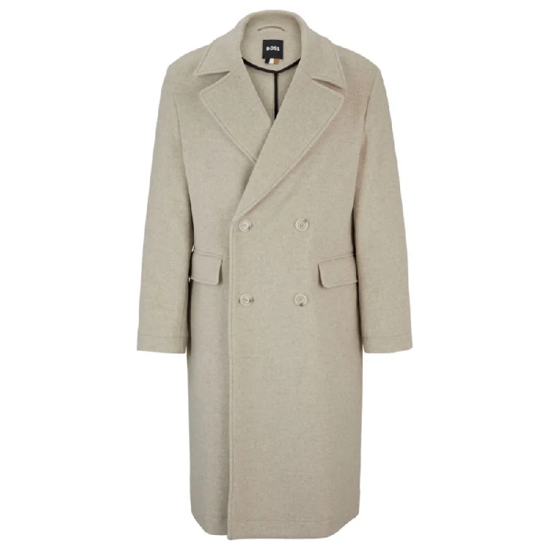 All-gender relaxed-fit coat in wool