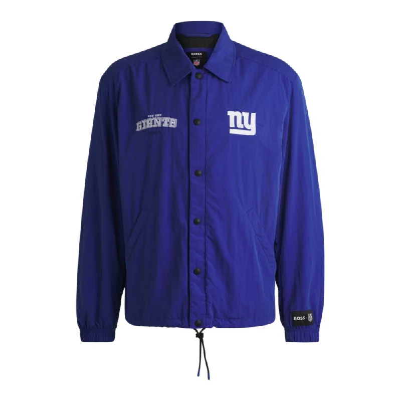 BOSS x NFL water-repellent jacket with embroidered branding