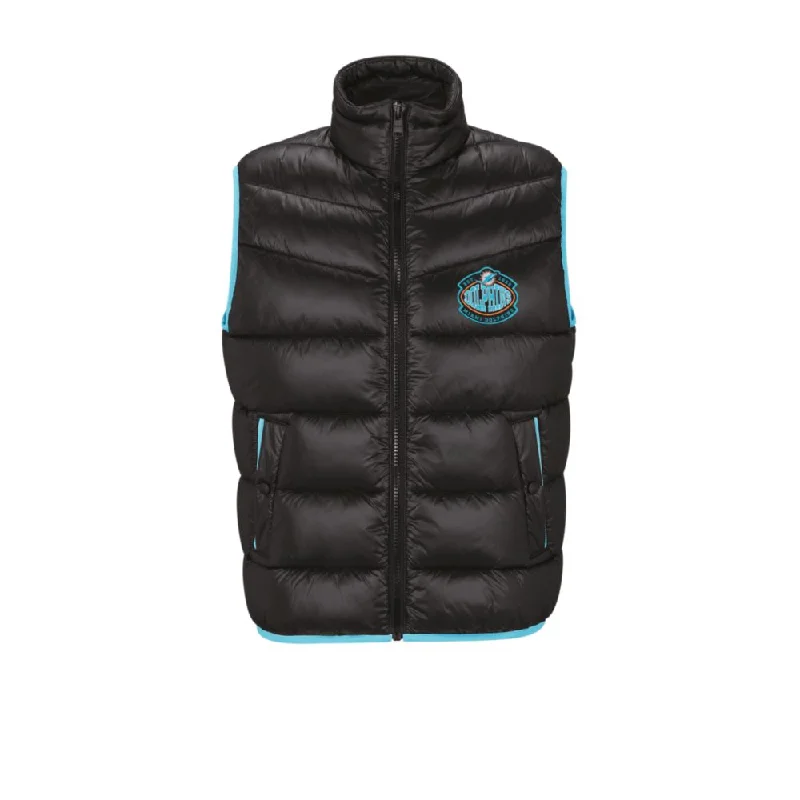 BOSS x NFL water-repellent padded gilet with collaborative branding