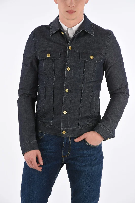 Corneliani CC COLLECTION Linen and Denim HARLEY Jacket