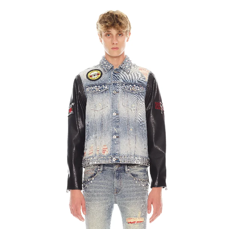 Guns N' Roses Type Ii Jacket With Zip Off Sleeves In Axl