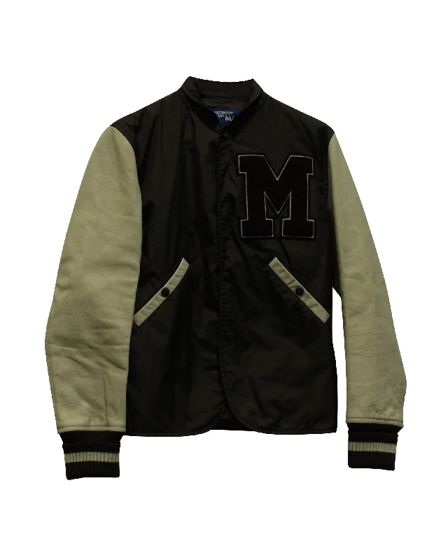 Junya Watanabe x Comme Des Garcon Baseball Jacket in Brown Nylon