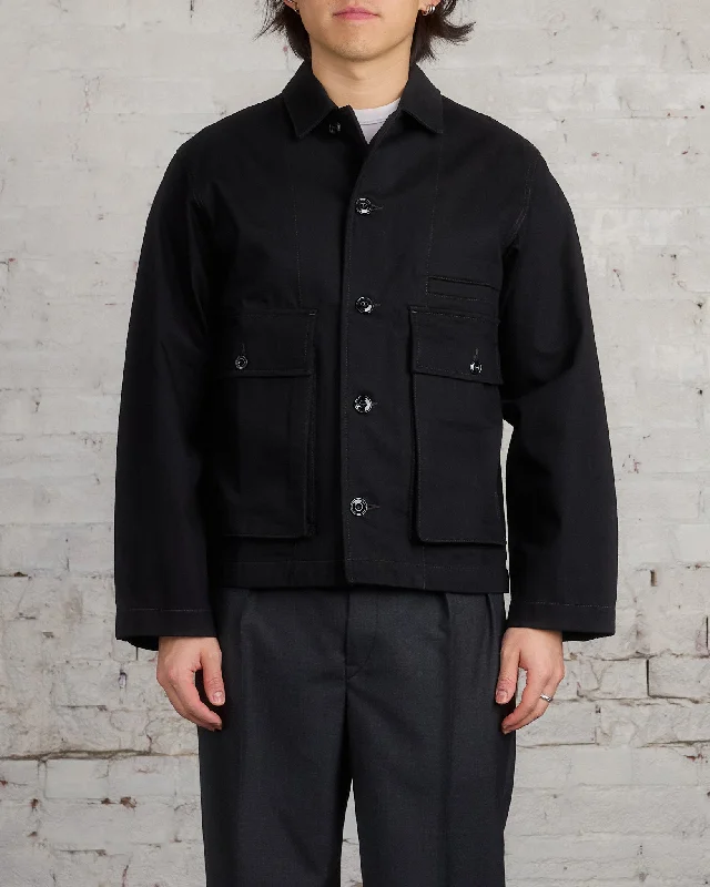 Lemaire Boxy Heavy Denim Jacket Black