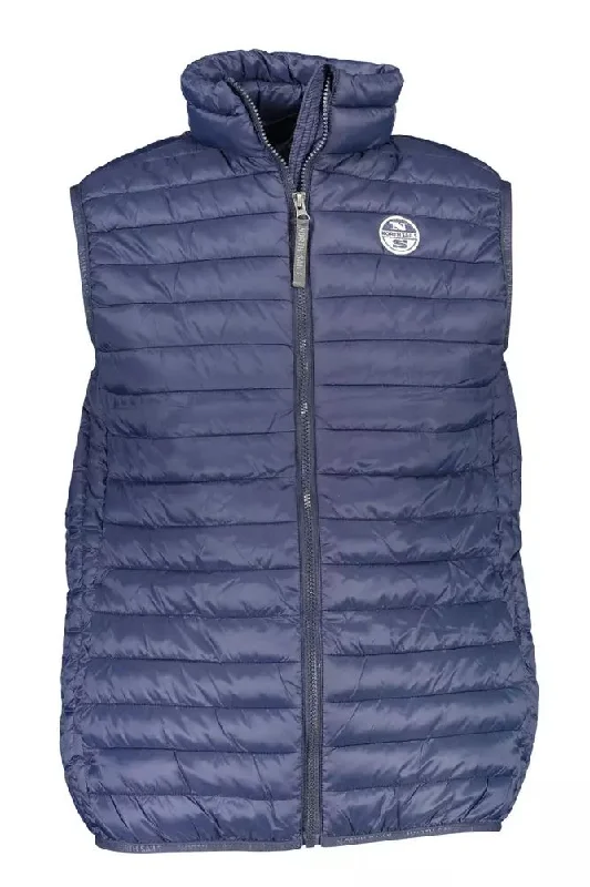 North Sails Sleek Sleeveless Zip Jacket with Logo Men's Detail