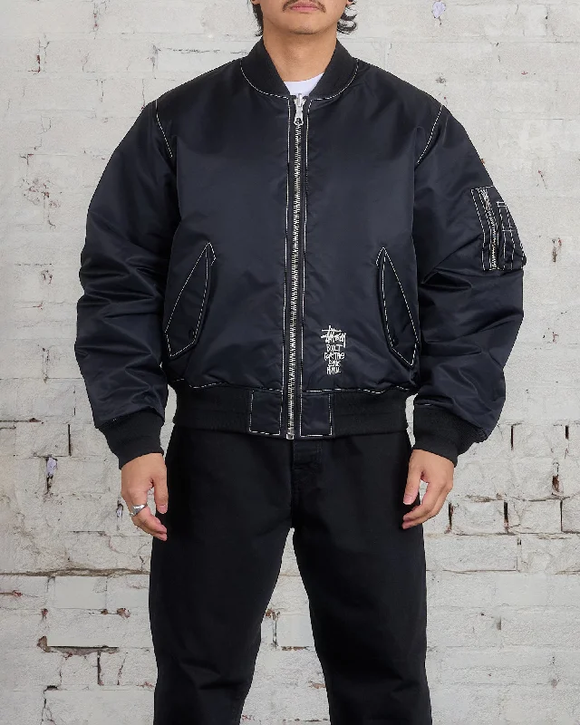 Stussy Built Bomber Jacket Black