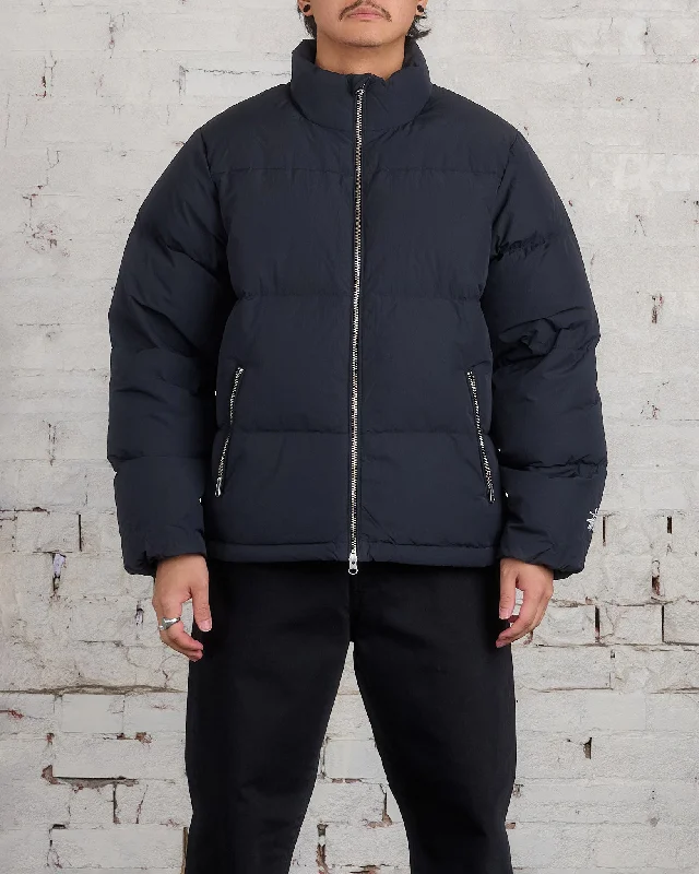 Stussy Nylon Down Puffer Jacket Black