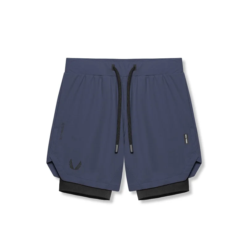 0866. Tetra-Lite® 7" Liner Short - Navy "Wings"/Black