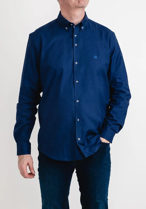 Andre Cox Long Sleeve Shirt, Navy