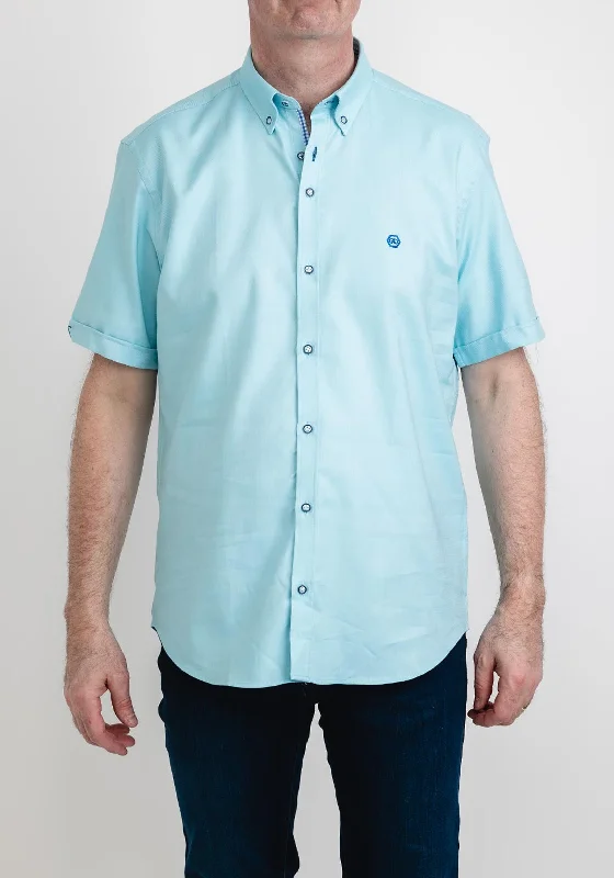 Andre Cox Short Sleeve Shirt, Aqua