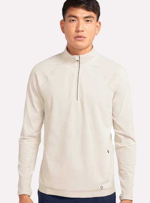 ALRN Hi Viz 1/4 Zip - White Sand