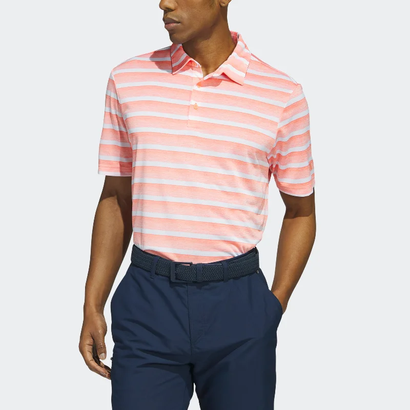 Men's adidas Two-Color Striped Polo Shirt