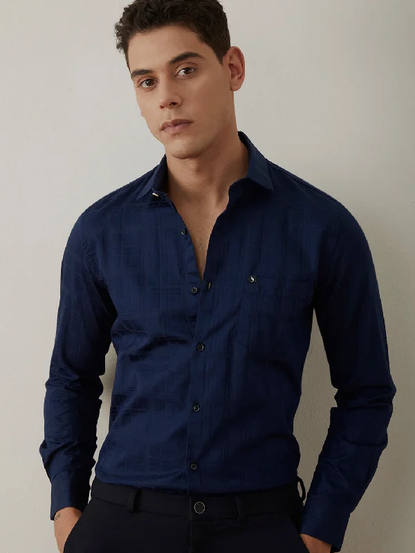 Navy Plain Shirt