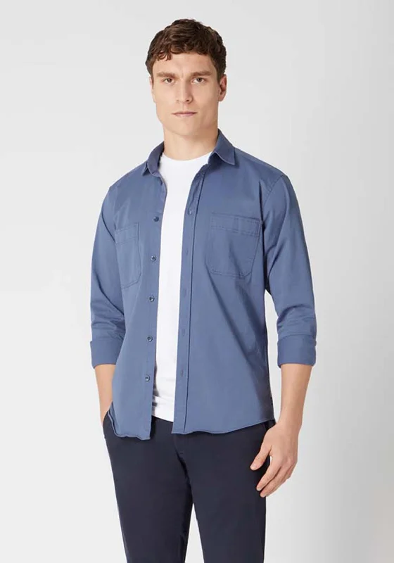 Remus Uomo Parker Tapered Fit Shirt, Dark Blue