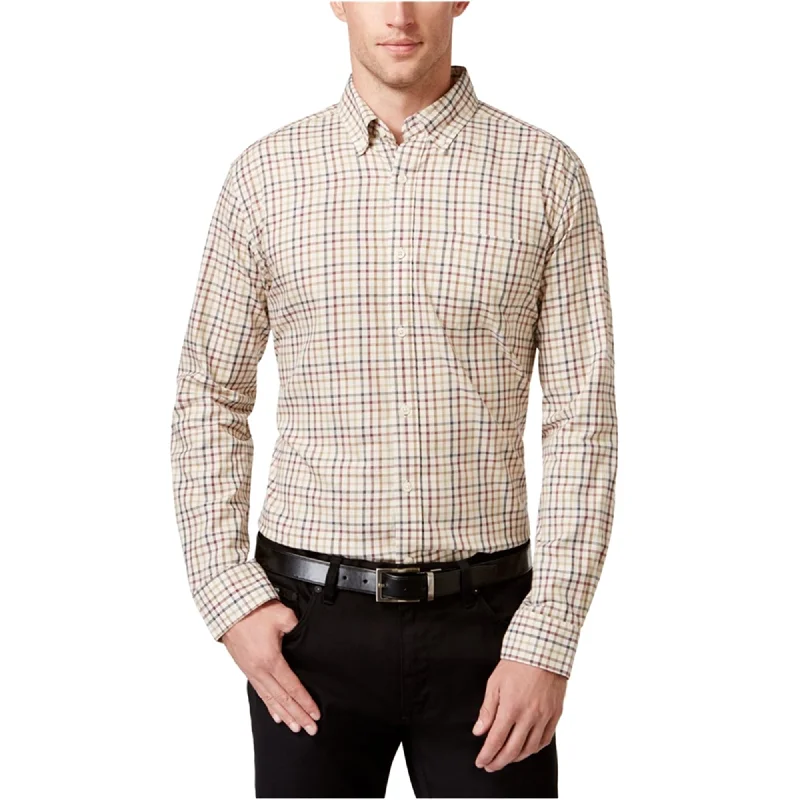 Tricots St Raphael Mens Tattersall Ls Button Up Shirt