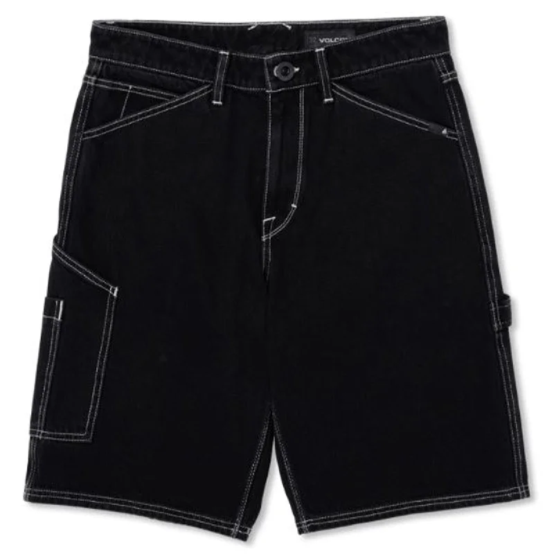 Volcom - Labored Denim Utility Shorts Black