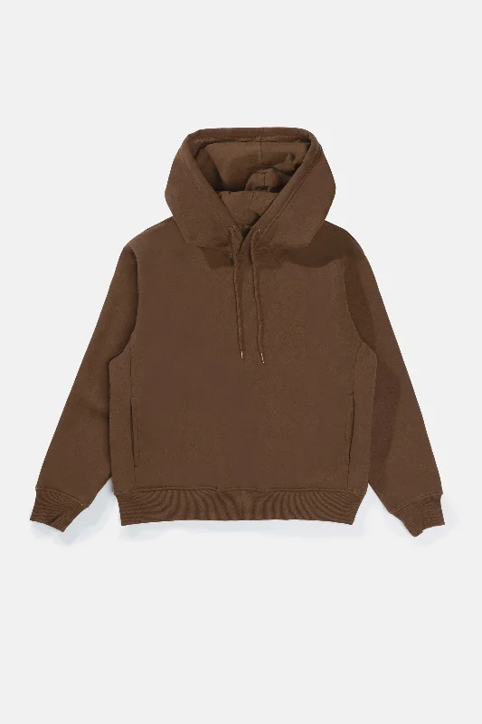 Classic Fleece Hood Chocolate