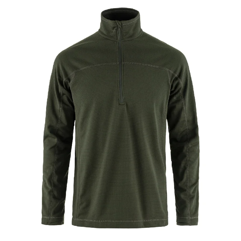 Fjallraven Abisko Lite Fleece Half Zip Deep Forest