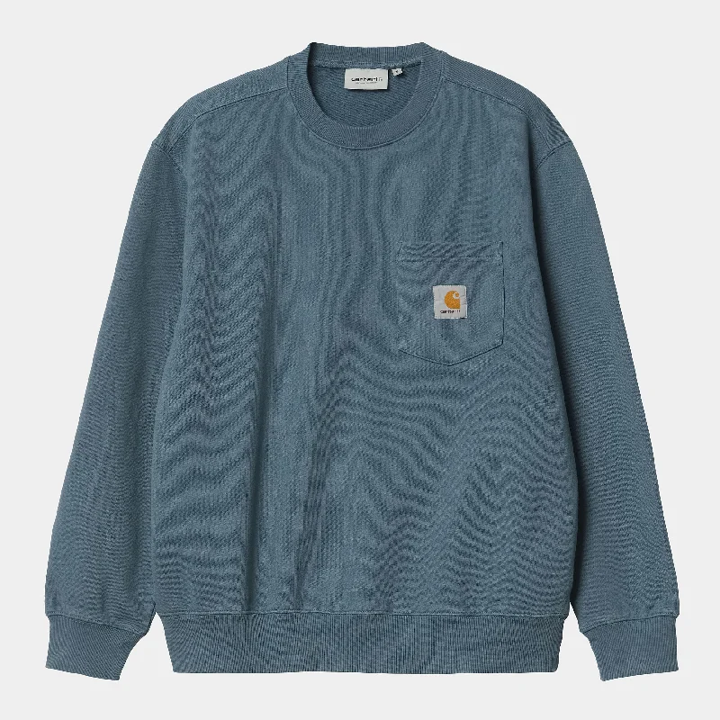 Pocket Sweat in Storm Blue