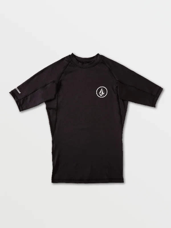 Lido Solid Short Sleeve - Black