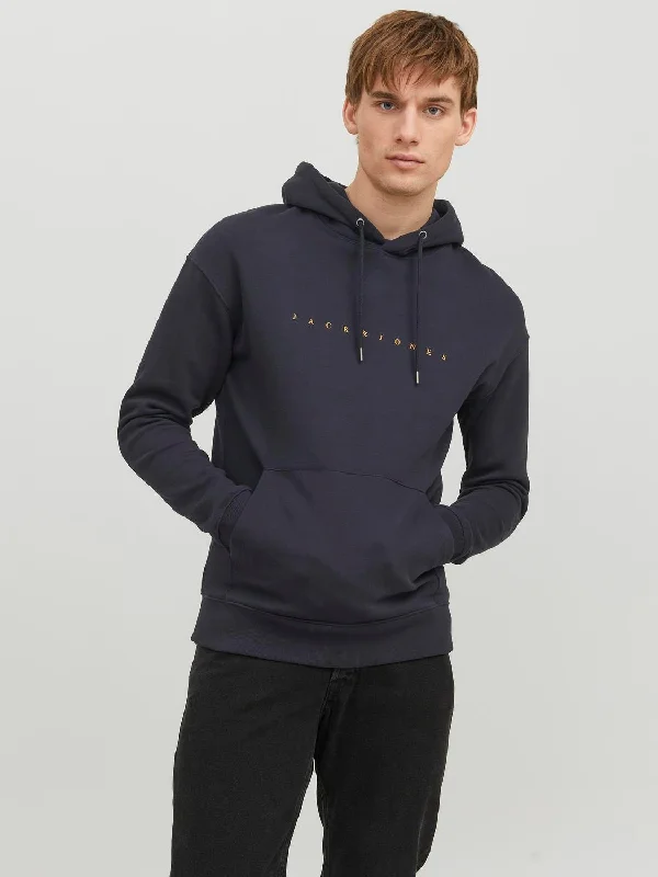 Logo Hoodie in Dark Navy