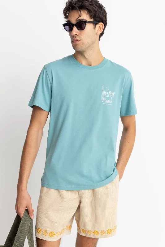 Lull Ss T-Shirt Mineral Blue