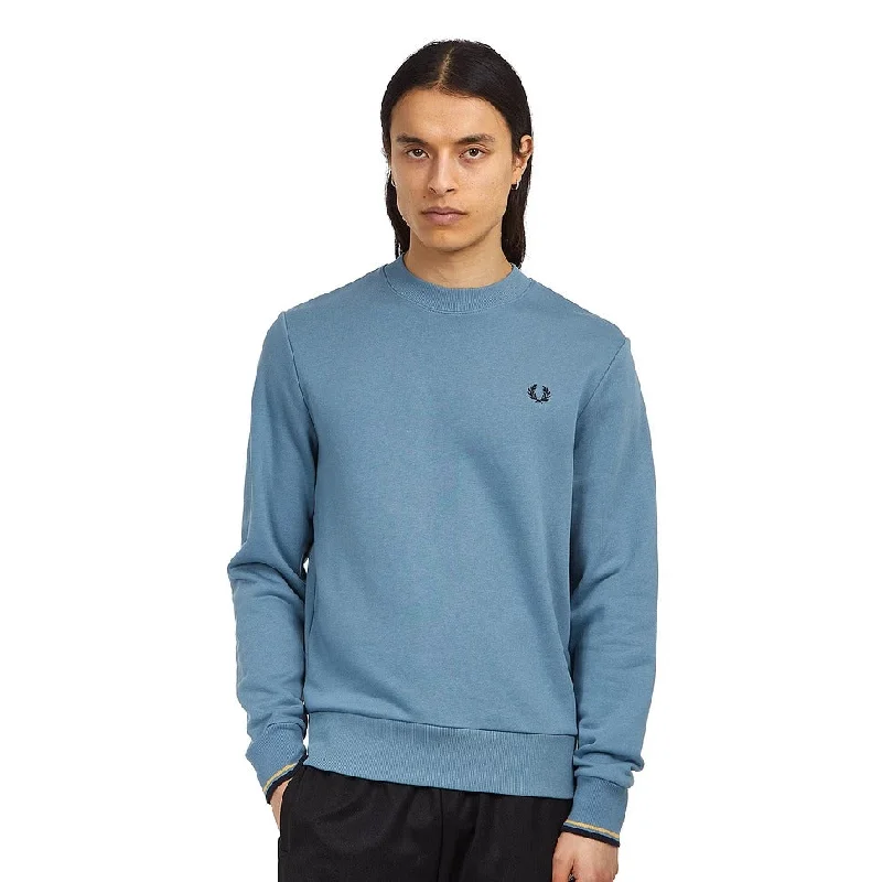 Crew Neck Sweatshirt in Ash Blue