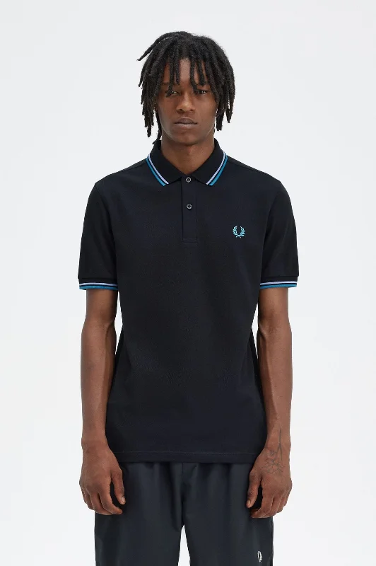 Twin Tipped Polo in Black / Light Smoke