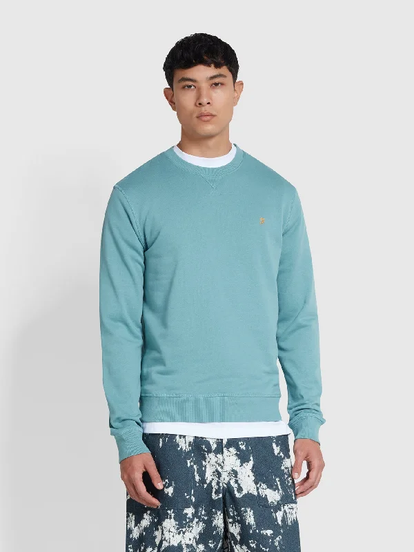 Tim Crew Neck Sweatshirt In Brook Blue