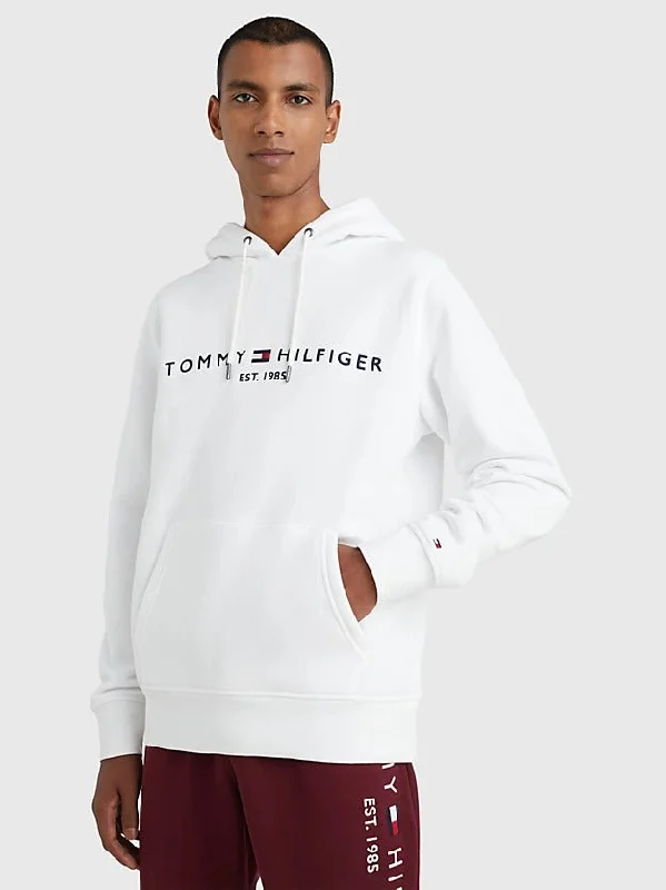 Logo Flex Fleece Hoody in White