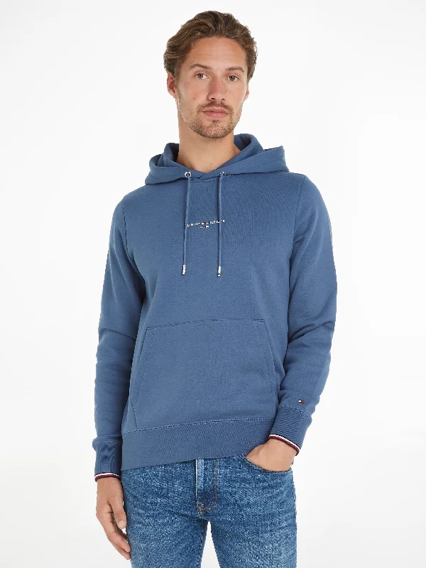 Tipped Cuffs Hoody in Aegean Sea