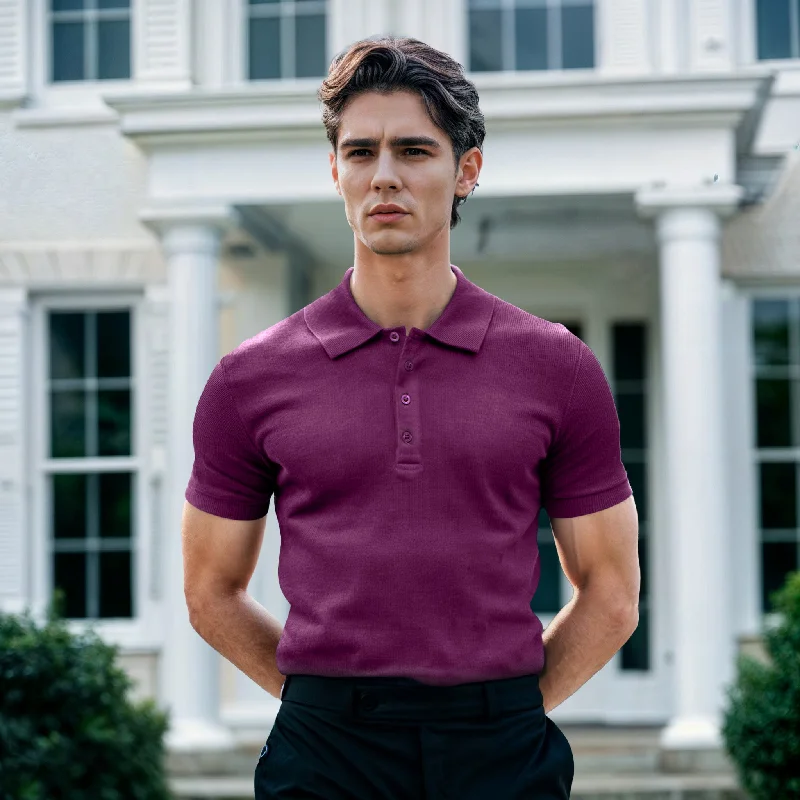 VIOLET LONG PLACKET POLO