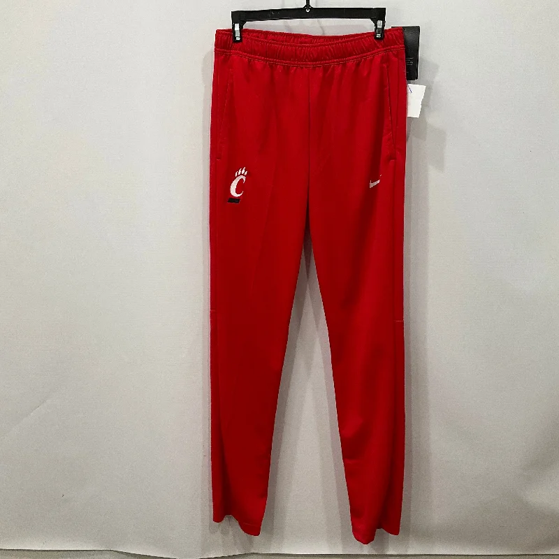 Athletic Pants By Nike In Red, Size: S