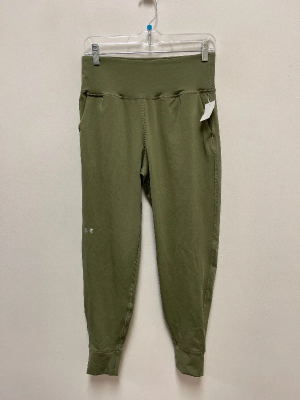 Athletic Pants By Under Armour In Green, Size: M