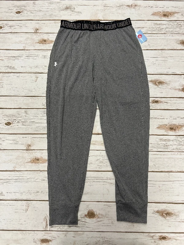 Athletic Pants By Under Armour In Grey, Size: S