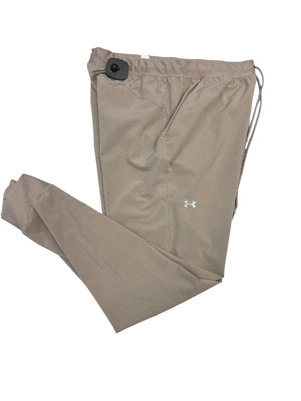 Athletic Pants By Under Armour In Tan, Size: M