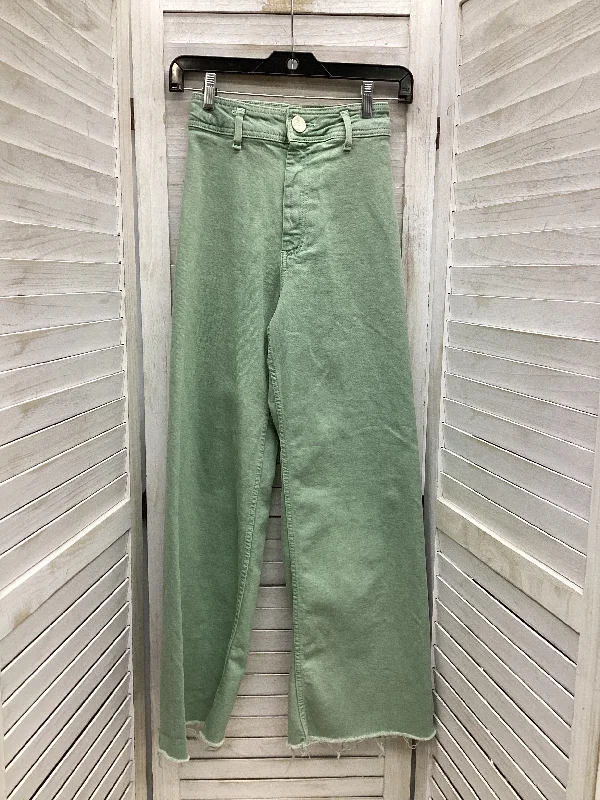 Pants Chinos & Khakis By Zara In Green, Size: 0