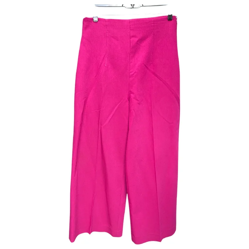 Pants Wide Leg By Zara In Pink, Size: M