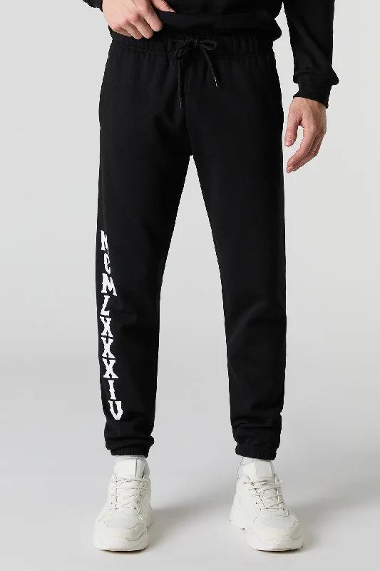 Leg Graphic Fleece Jogger