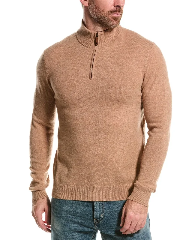 Alashan Cashmere 1/4-Zip Mock Sweater