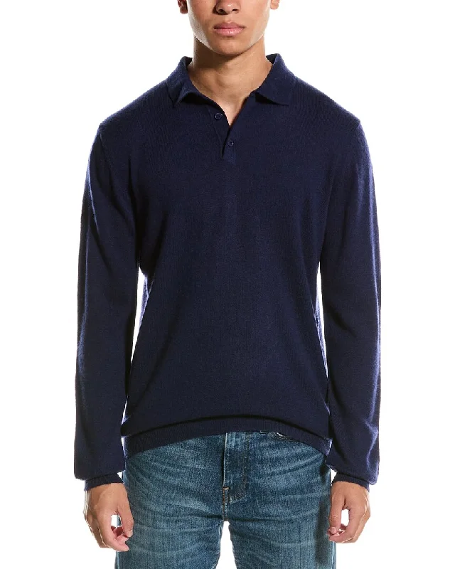 Brodie Cashmere Wool & Cashmere-Blend Brodie Trophy Neck Sweater