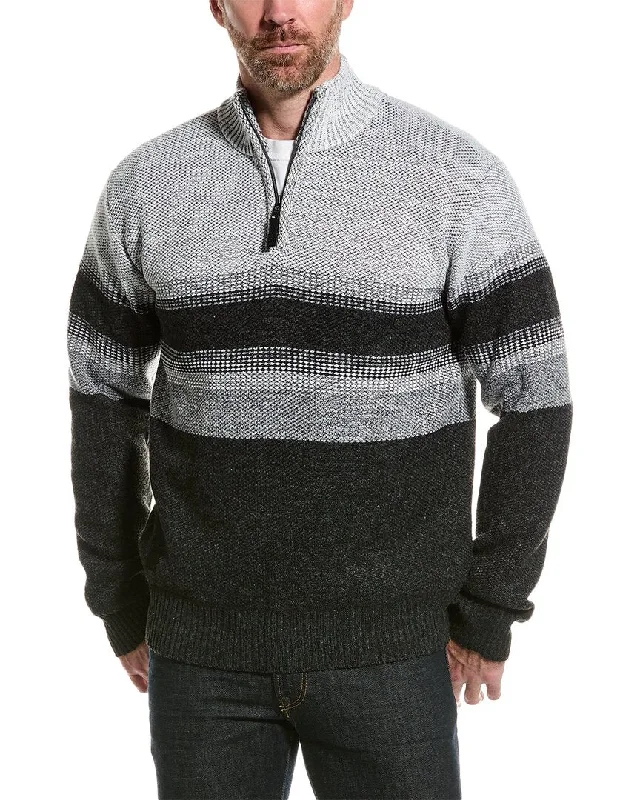 Point Zero 1/4-Zip Mock Neck Sweater