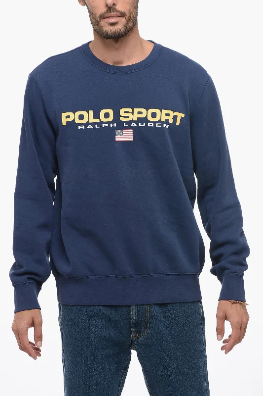 Polo Ralph Lauren POLO SPORT Crew Neck Fleece Cotton Sweatshirt with Print