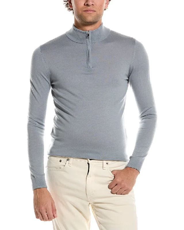 Reiss Blackhall Merino Wool 1/2-Zip Funnel Neck Sweater