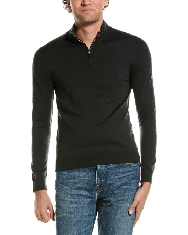 Reiss Blackhall Merino Wool 1/2-Zip Funnel Neck Sweater