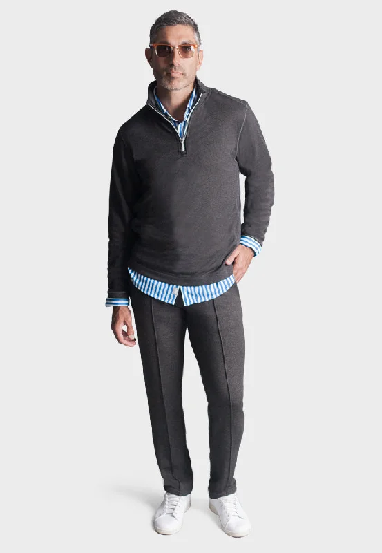 Voey Leisure Set - Half Zip Sweatshirt & Sweatpant - Charcoal Grey