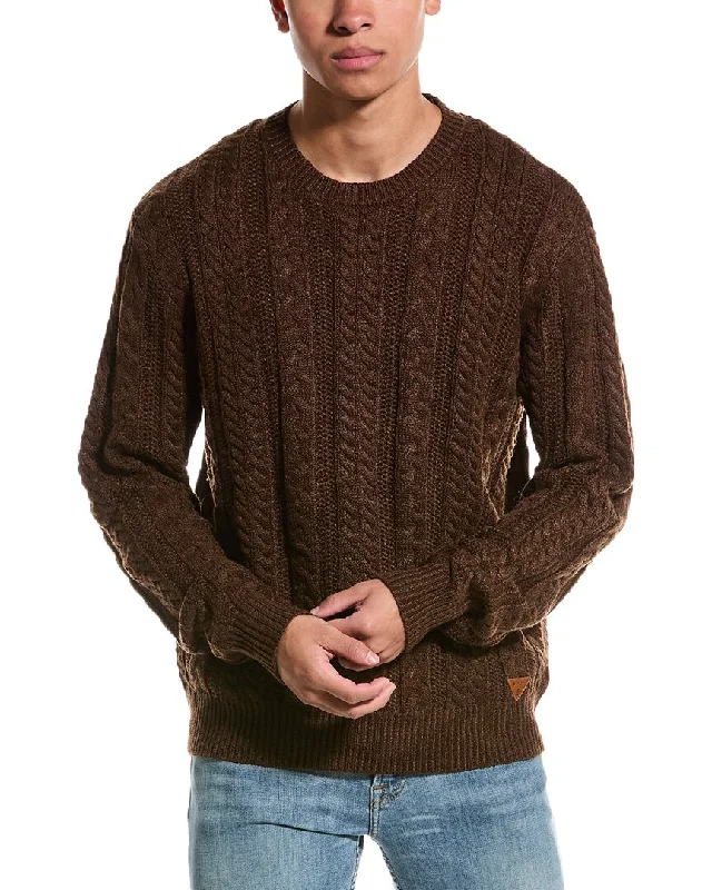 WEATHERPROOF VINTAGE Cable Knit Wool-Blend Sweater