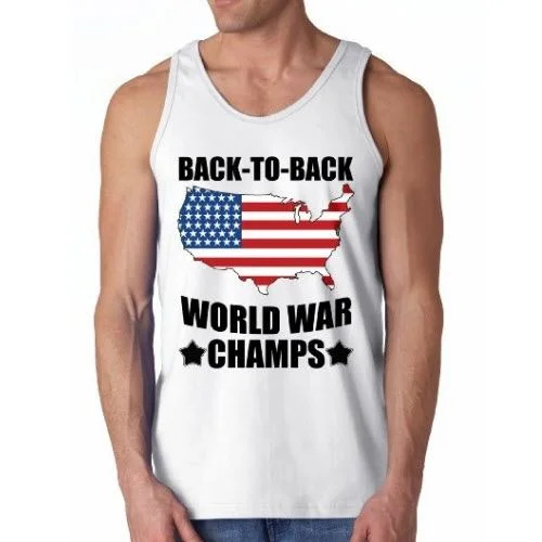 Back to Back World War champs Mens Tank Top