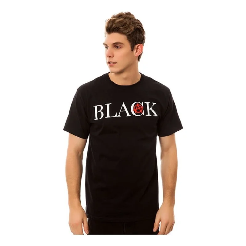 Black Scale Mens The Anarchy Logotype Graphic T-Shirt