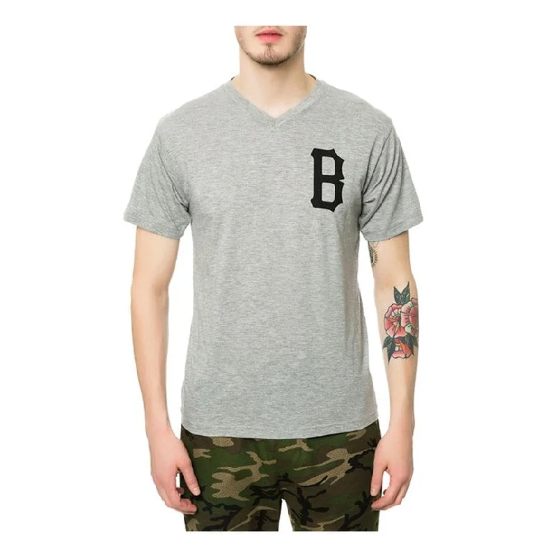 Black Scale Mens The B Logo V Neck Graphic T-Shirt