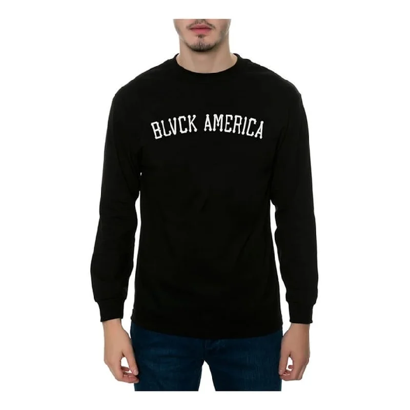 Black Scale Mens The Blvck America Ls Graphic T-Shirt